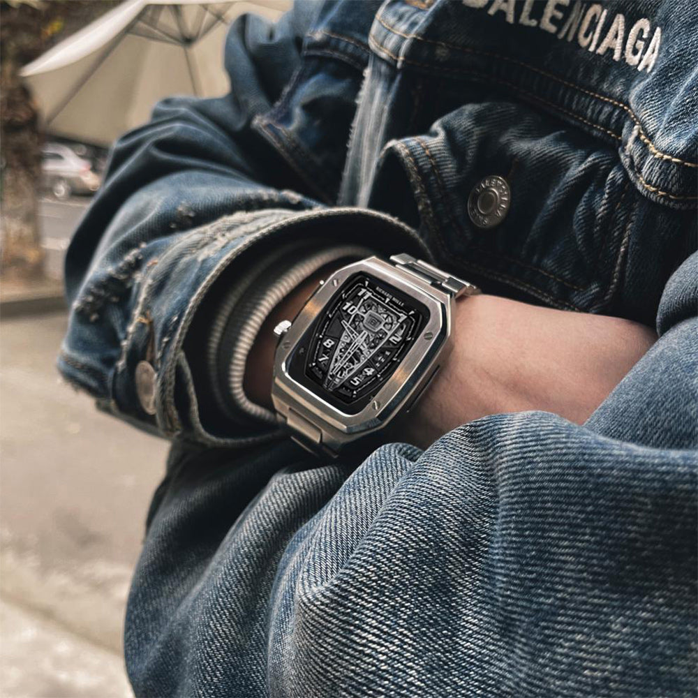 Luxury Stainless Steel Modification Kit By iSerieshub Compatible For Smart-Watch