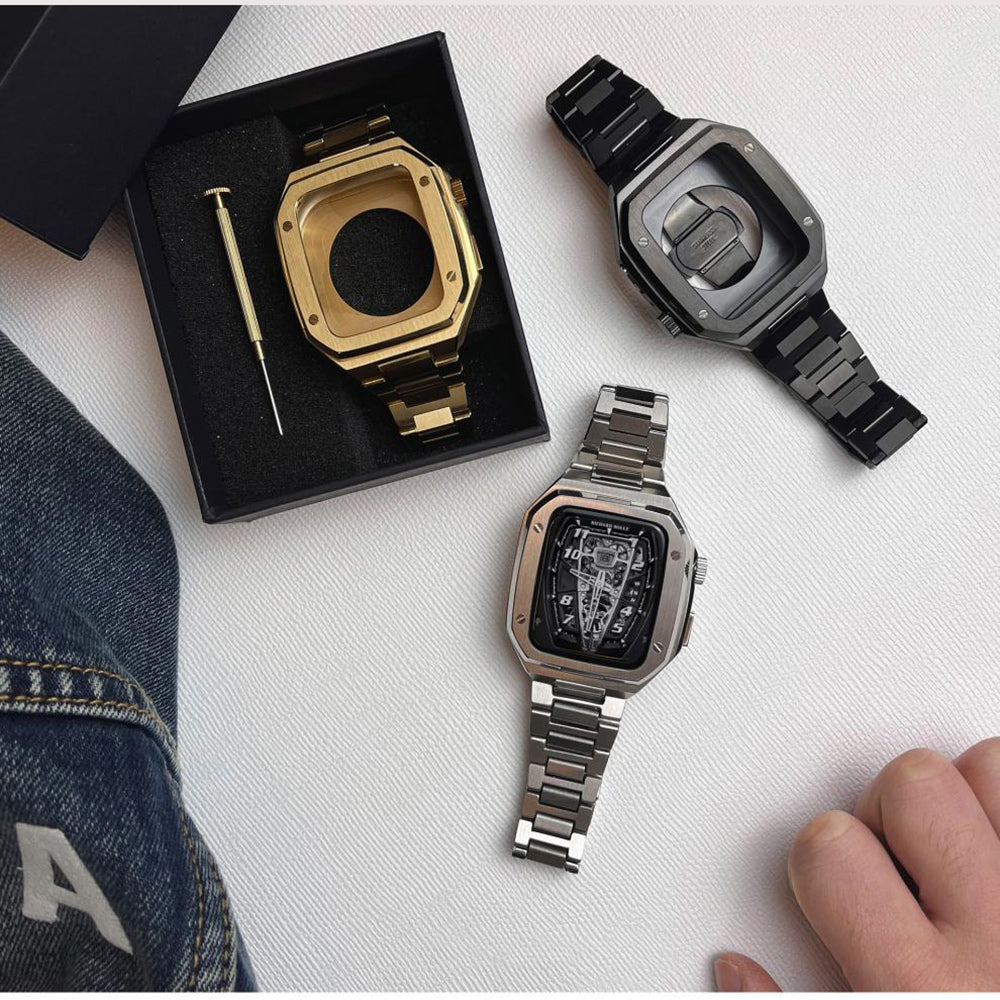 Luxury Stainless Steel Modification Kit By iSerieshub Compatible For Smart-Watch