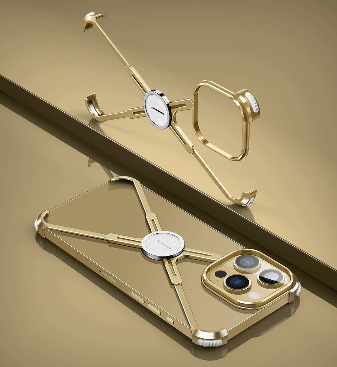 Luxury Metal Frame Shape Bumper Case By iSerieshub Compatible For iPhone