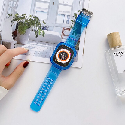 Premium Transparent Silicone Straps By iSerieshub Compatible For Smart-Watch