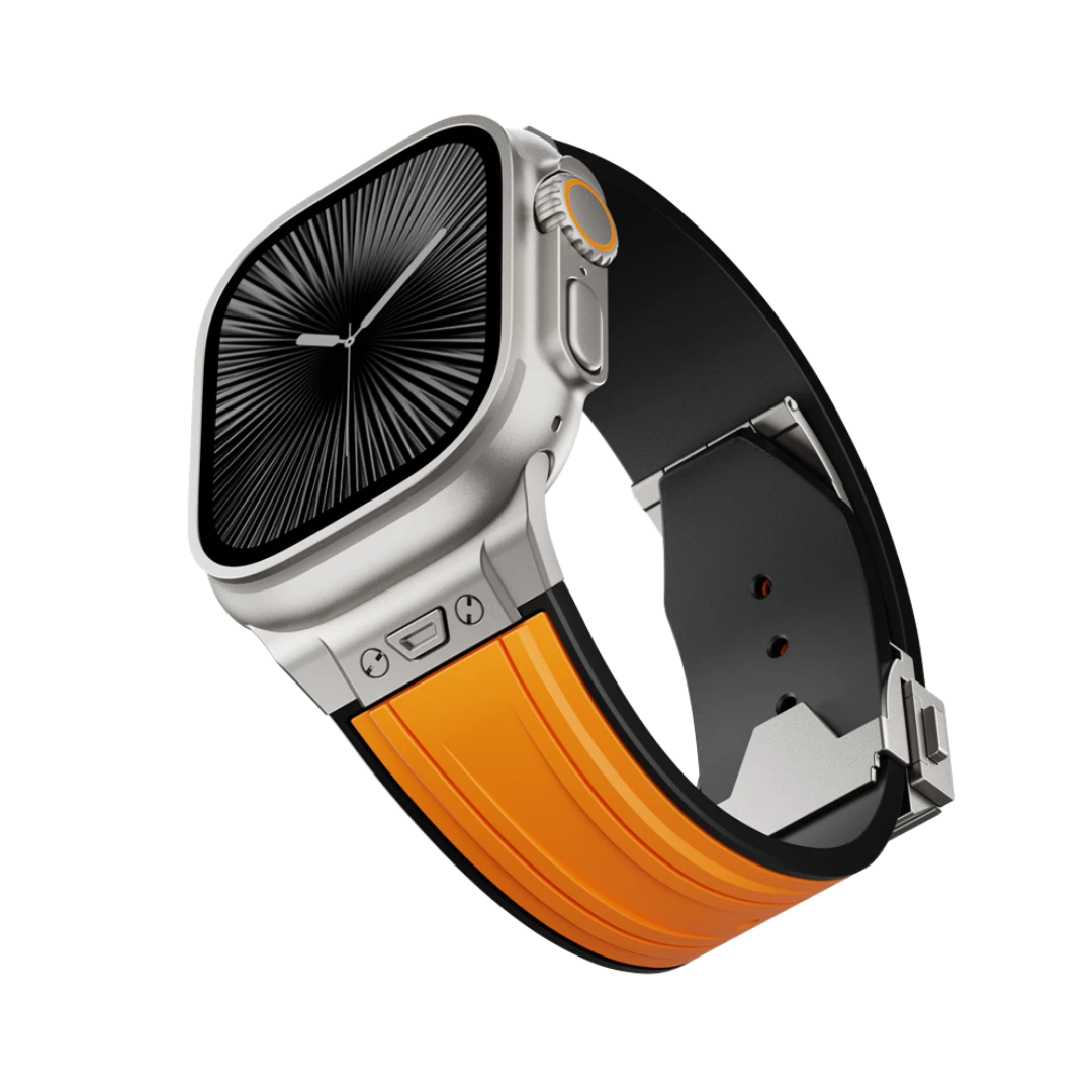 Luxury Mechanical Slicone Sports Band By iSerieshub Compatible For Apple Watch