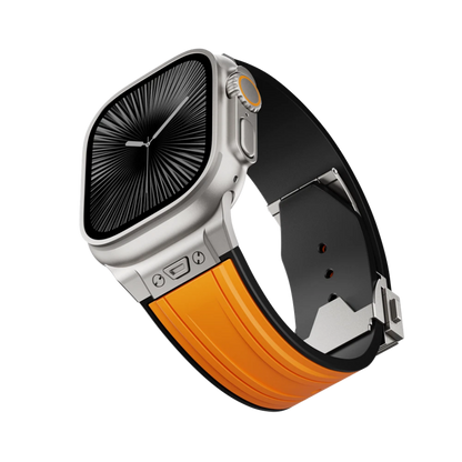 Luxury Mechanical Slicone Sports Band By iSerieshub Compatible For Apple Watch