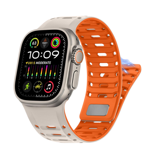 Premium RYB Silicone Magnetic Loop By iSerieshub Compatible For Apple Watch