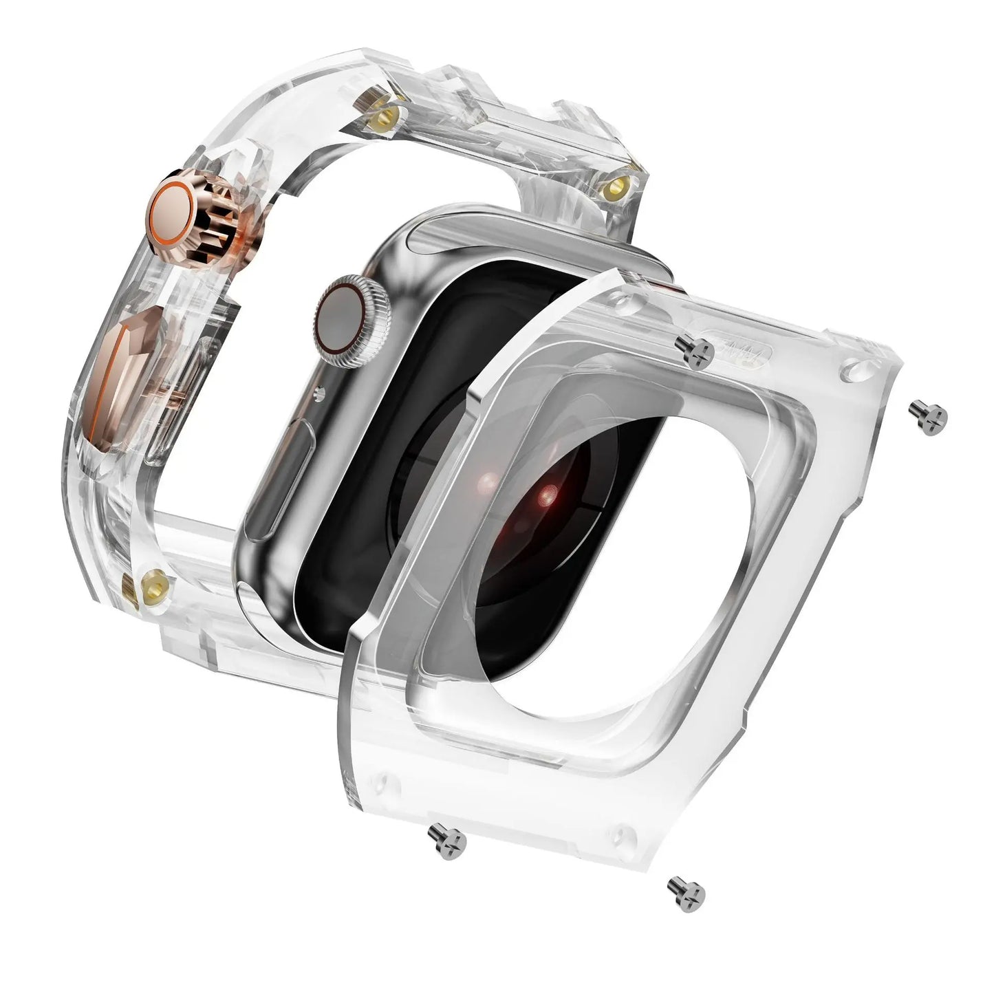 Luxury Transparent Case by iSerieshub Compatible for Apple Watch