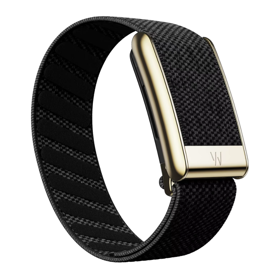 Premium Woven Nylon Velcro Strap with Gold Case – Compatible with WHOOP 5.0