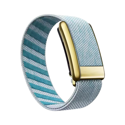 Premium Woven Nylon Velcro Strap with Gold Case – Compatible with WHOOP 5.0
