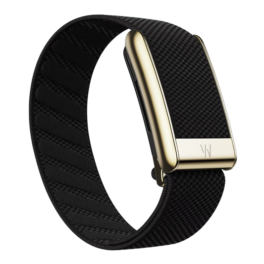 Premium Woven Nylon Velcro Strap with Gold Case – Compatible with WHOOP 5.0
