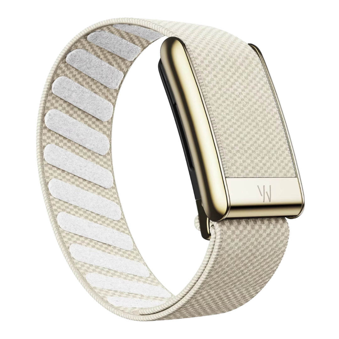 Premium Woven Nylon Velcro Strap with Gold Case – Compatible with WHOOP 5.0