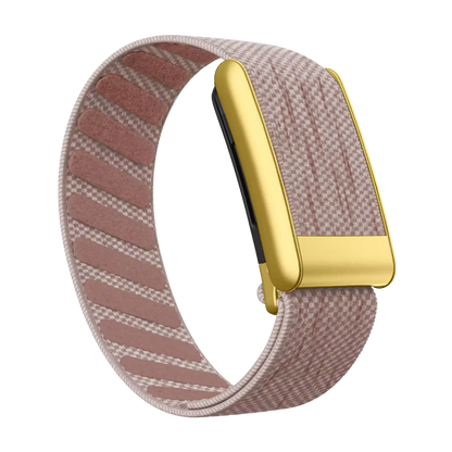 Premium Woven Nylon Velcro Strap with Gold Case – Compatible with WHOOP 5.0
