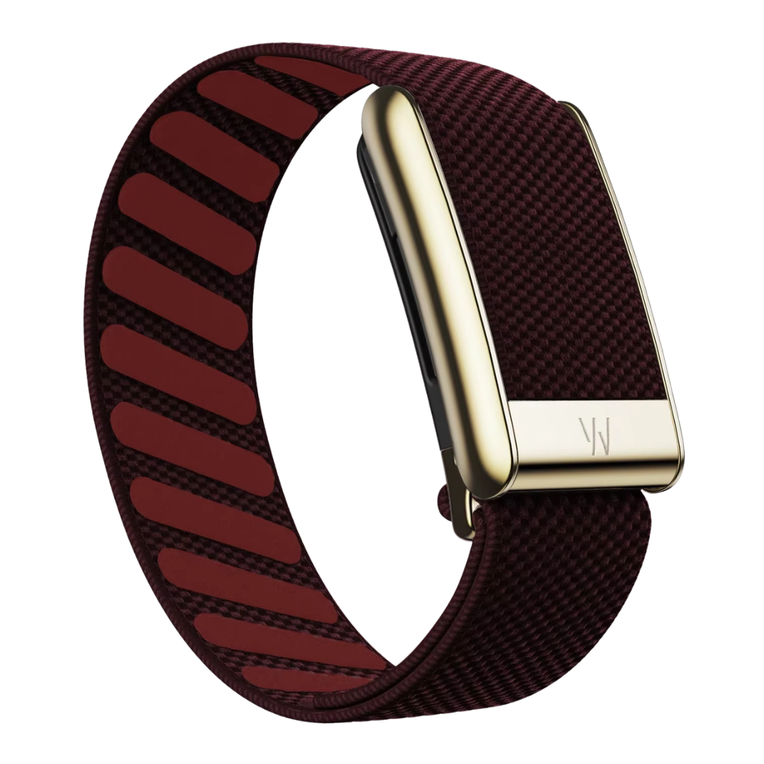 Premium Woven Nylon Velcro Strap with Gold Case – Compatible with WHOOP 5.0