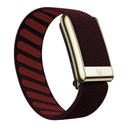 Premium Woven Nylon Velcro Strap with Gold Case – Compatible with WHOOP 5.0
