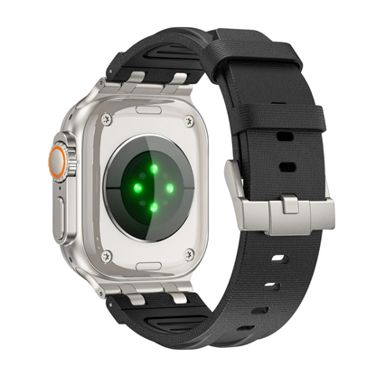 Luxury AP FKM Rubber Woven Bands By iSerieshub Compatible For Apple Watch