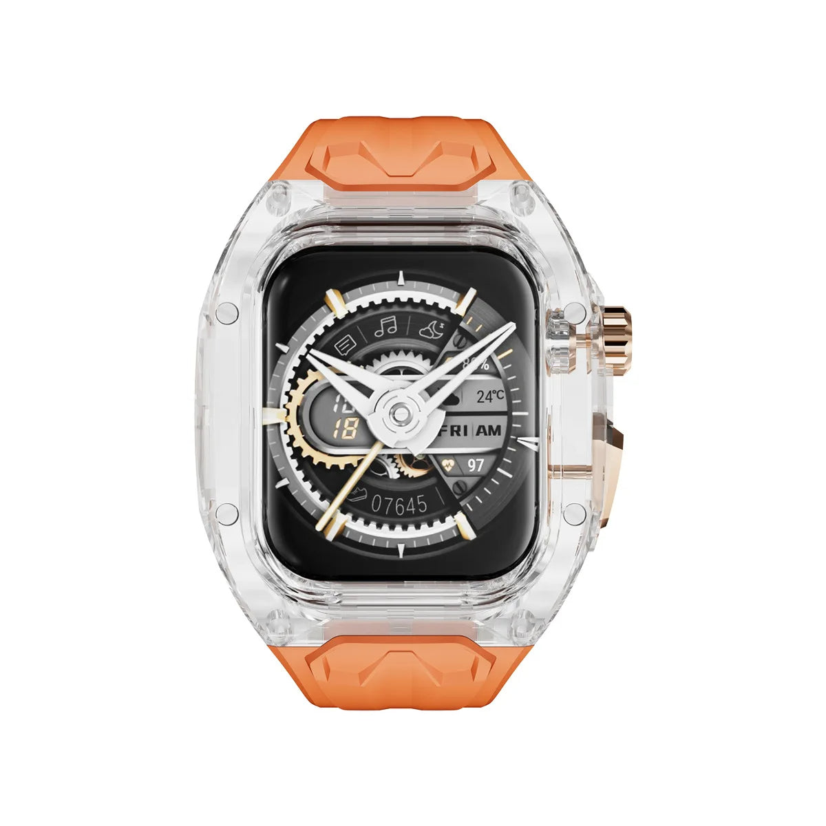 Luxury Transparent Case by iSerieshub Compatible for Apple Watch