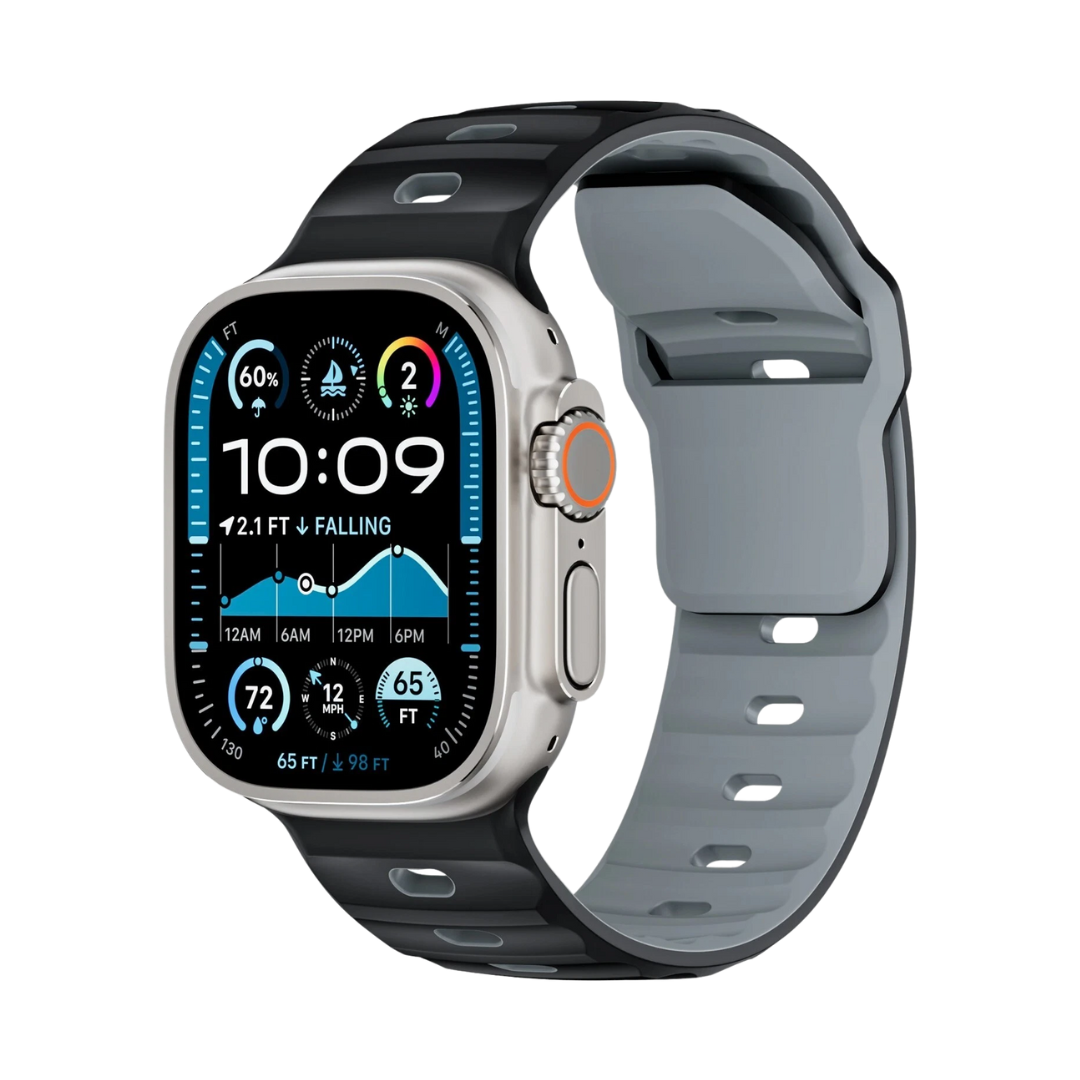 Premium Ultra Wide Rugged Silicone Band By iSerieshub Compatible For Apple Watch