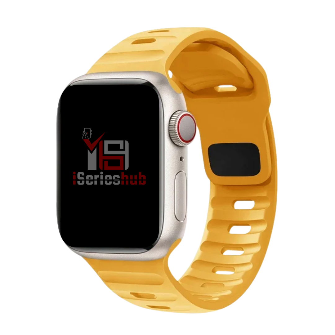 Premium Silicone Stylish Sports Bands By iSeriesHub Compatible For iWatch