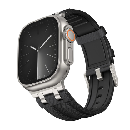 Luxury AP FKM Rubber Woven Bands By iSerieshub Compatible For Apple Watch