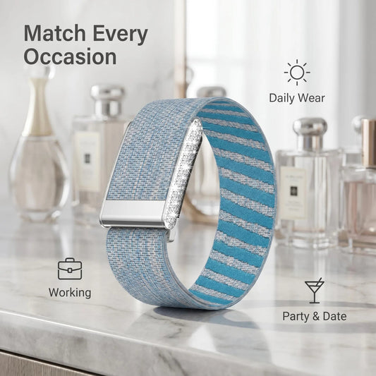 Luxury Diamond Case Velcro Woven Band for WHOOP 5.0