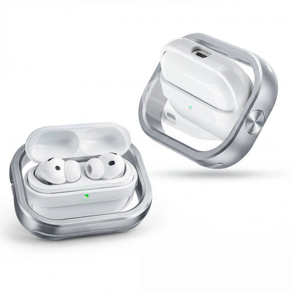 Luxury 360° Rotating Metal Frame Case for AirPods
