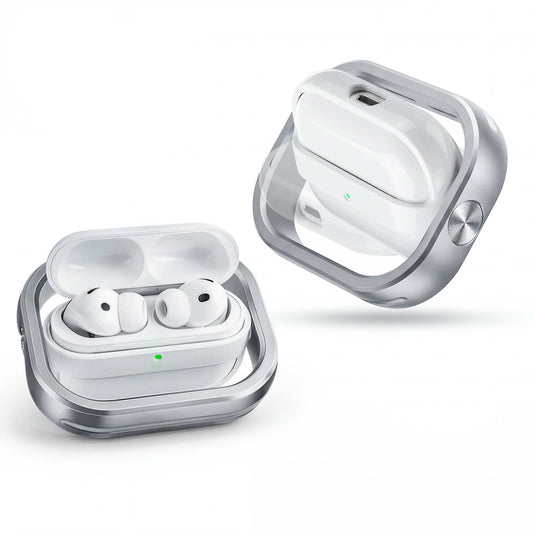 Luxury 360° Rotating Metal Frame Case for AirPods