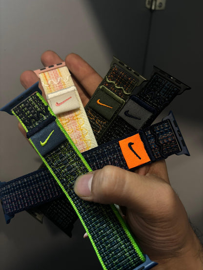 Premium Nylon Nike Wlycro Sports Bands By iSerieshub Compatible For iWatch