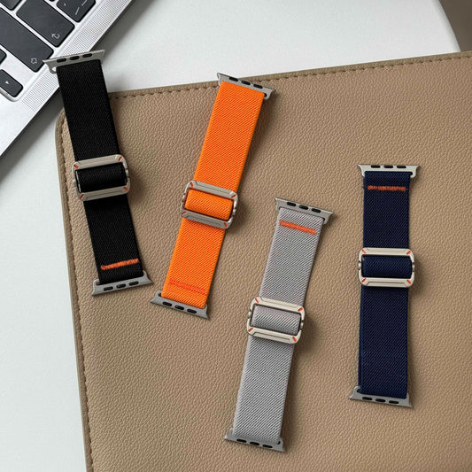 Premium Nylon Strechtable Adjustable Sports Bands By iSerieshub Compatible For Apple Watch