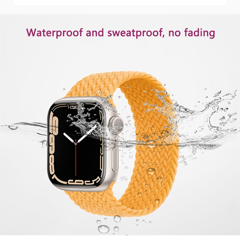 Premium Nylon Braided Solo Loop By iSerieshub Compatible For iWatch