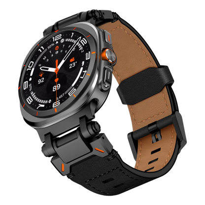 Luxury Rugged Genuine Leather Band for Samsung Galaxy Watch Ultra 2/Ultra 1 – 47mm