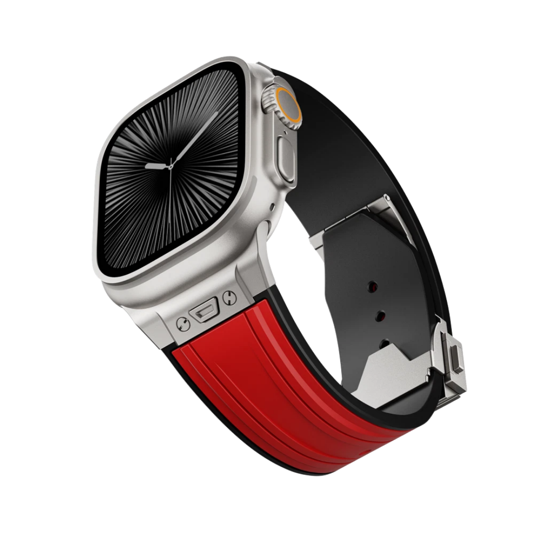Luxury Mechanical Slicone Sports Band By iSerieshub Compatible For Apple Watch