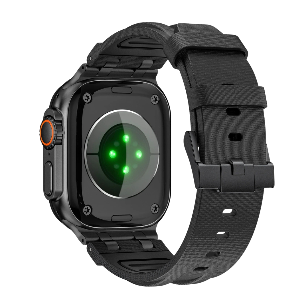 Luxury AP FKM Rubber Woven Bands By iSerieshub Compatible For Apple Watch