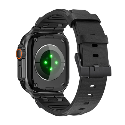 Luxury AP FKM Rubber Woven Bands By iSerieshub Compatible For Apple Watch