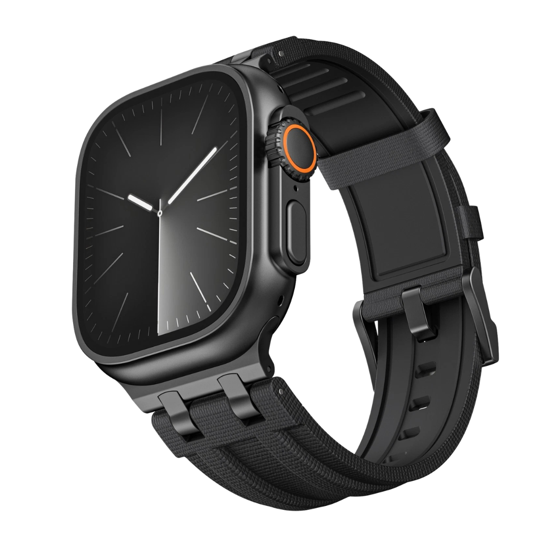 Luxury AP FKM Rubber Woven Bands By iSerieshub Compatible For Apple Watch