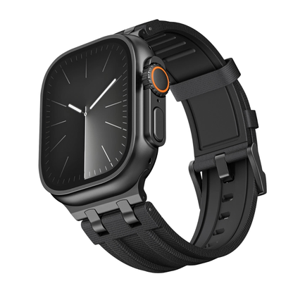 Luxury AP FKM Rubber Woven Bands By iSerieshub Compatible For Apple Watch
