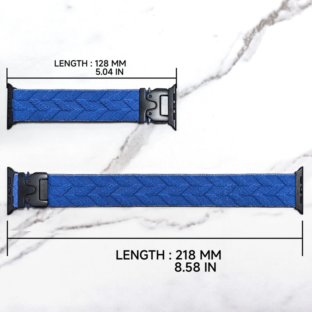 Premium Braided Nylon Strechy Sports Band by iSerieshub Comaptible For Apple Watch