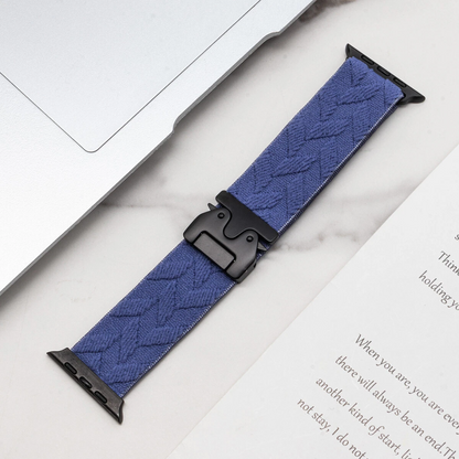 Premium Braided Nylon Strechy Sports Band by iSerieshub Comaptible For Apple Watch