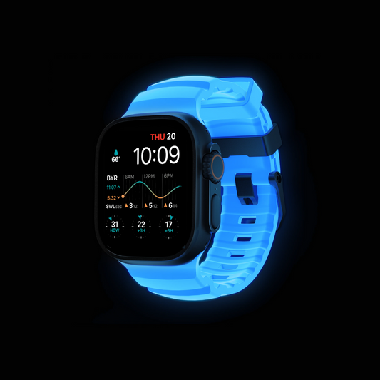 Premium Rugged Silicone With Metal Buckle By iSerieshub Compatible For Apple Watch