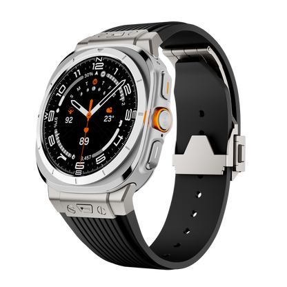 Luxury Galaxy Watch Ultra 47mm Silicone Band with Folding Clasp