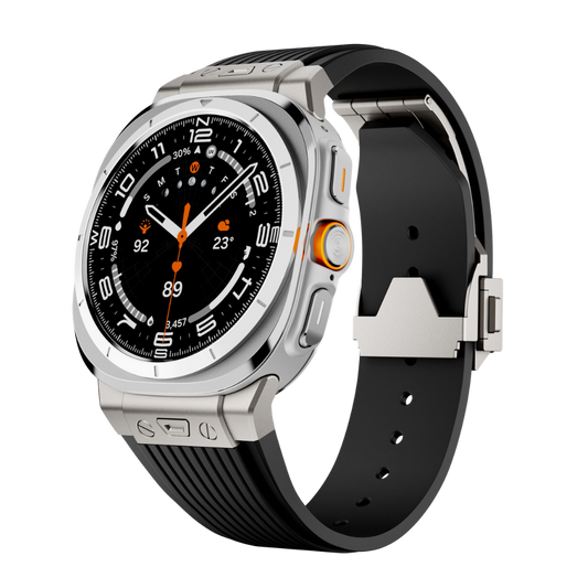 Luxury Galaxy Watch Ultra 47mm Silicone Band with Folding Clasp