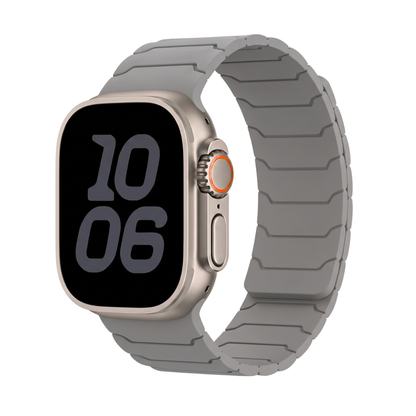 Premium Armor Magnetic Silicone Litchi Silicone Magnetic Loop By iSerieshub Comaptible For Apple Watch