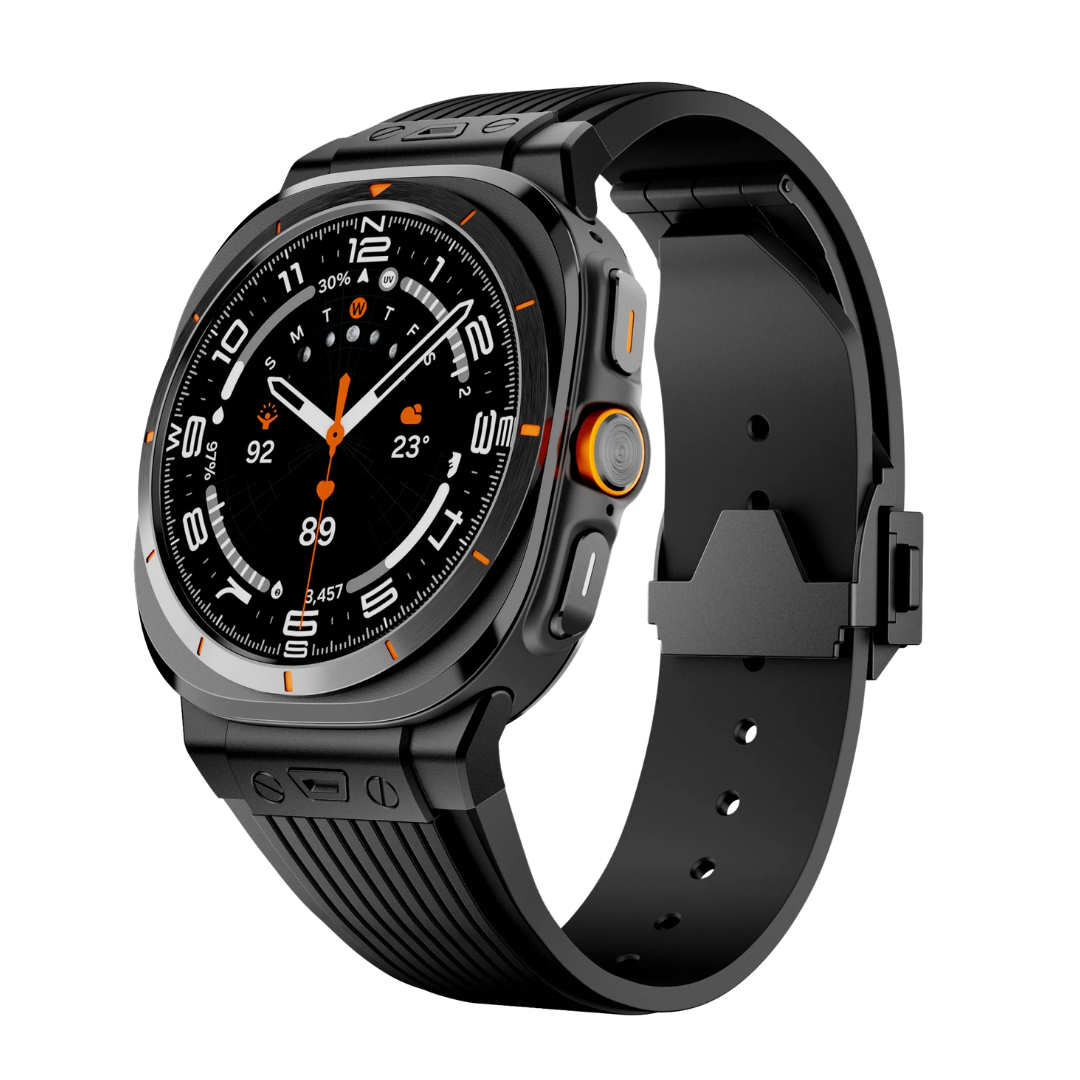 Luxury Galaxy Watch Ultra 47mm Silicone Band with Folding Clasp