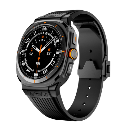 Luxury Galaxy Watch Ultra 47mm Silicone Band with Folding Clasp