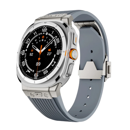 Luxury Galaxy Watch Ultra 47mm Silicone Band with Folding Clasp