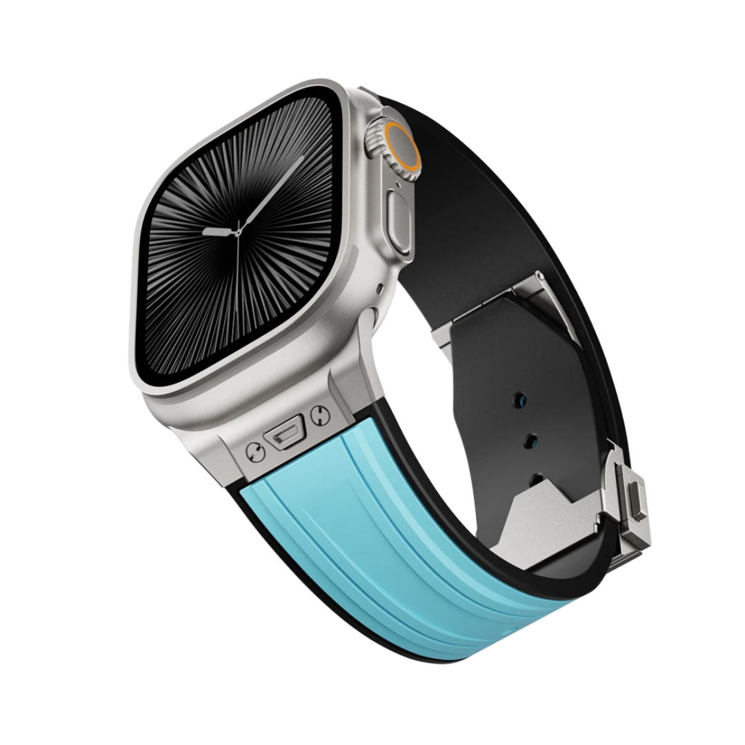 Luxury Mechanical Slicone Sports Band By iSerieshub Compatible For Apple Watch