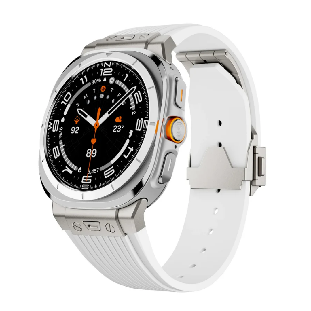Luxury Galaxy Watch Ultra 47mm Silicone Band with Folding Clasp