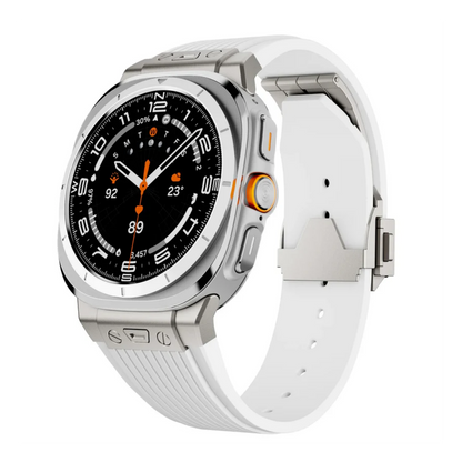 Luxury Galaxy Watch Ultra 47mm Silicone Band with Folding Clasp