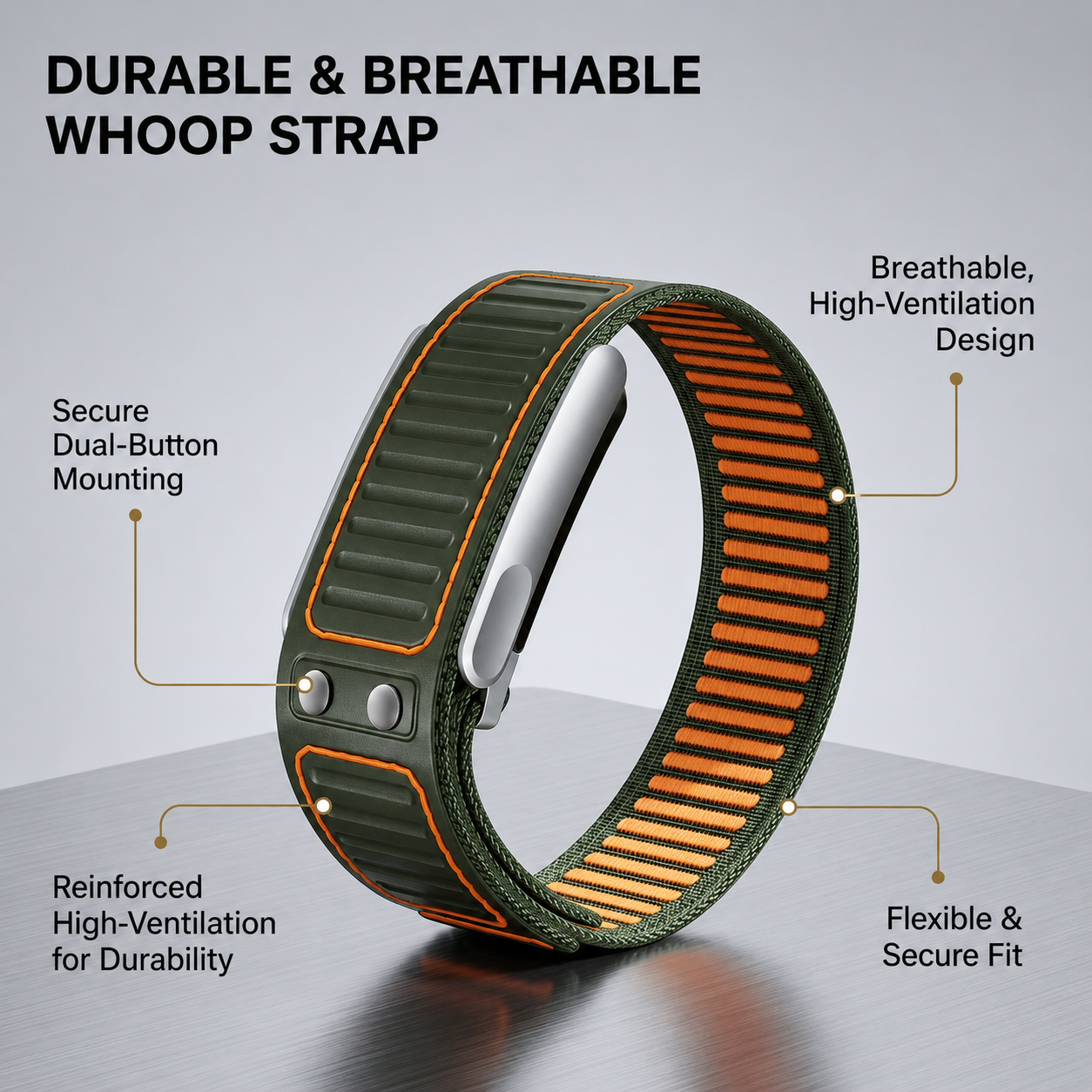 Premium Soft Microfiber Leather Sports Bands Two-color Nylon Watch Straps for Whoop 5.0