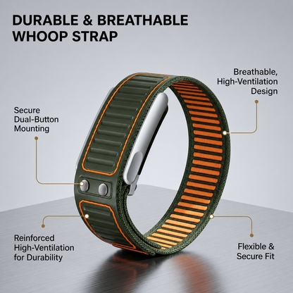 Premium Soft Microfiber Leather Sports Bands Two-color Nylon Watch Straps for Whoop 5.0