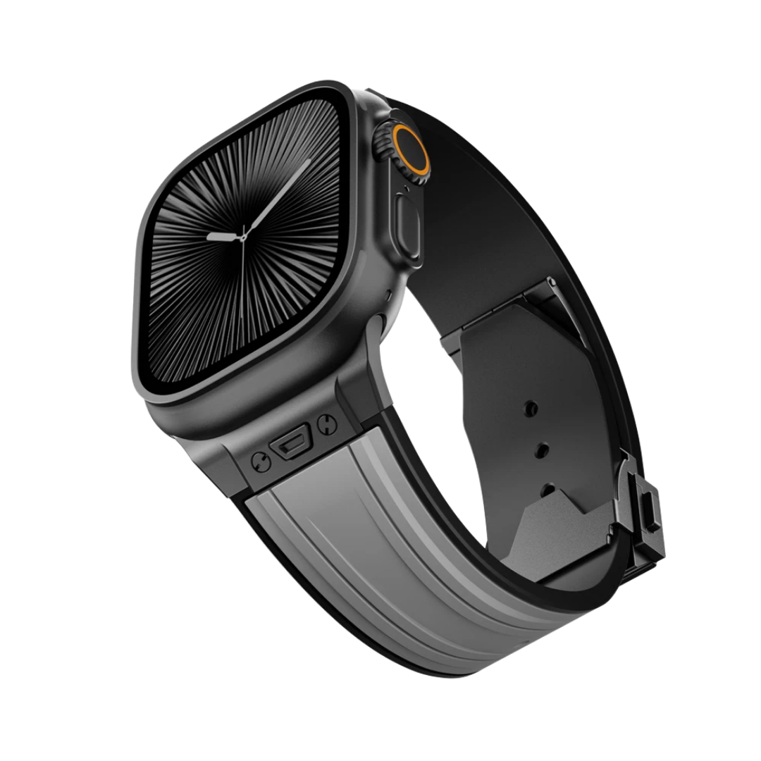 Luxury Mechanical Slicone Sports Band By iSerieshub Compatible For Apple Watch