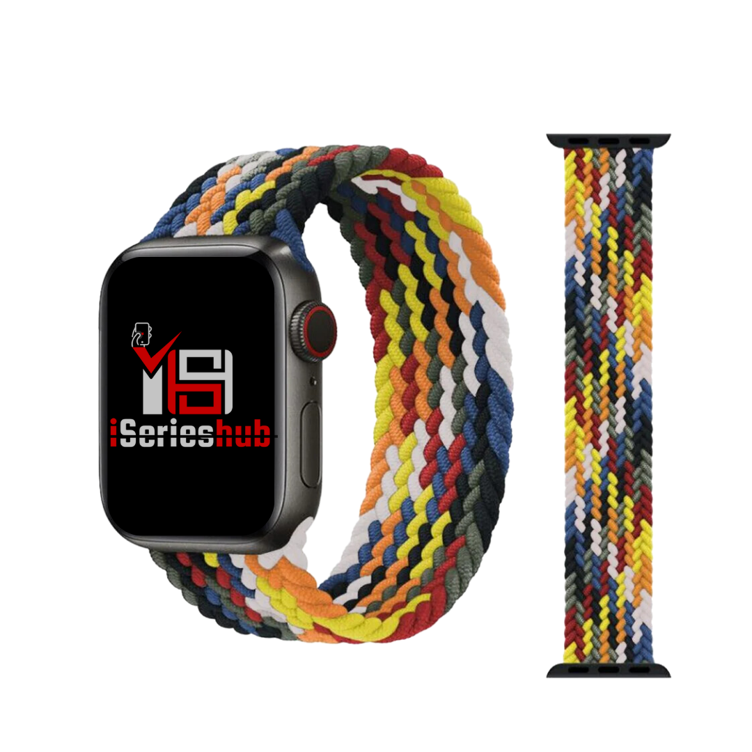Premium Nylon Braided Solo Loop By iSerieshub Compatible For iWatch