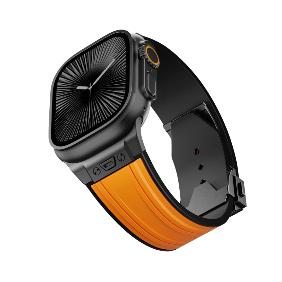Luxury Mechanical Slicone Sports Band By iSerieshub Compatible For Apple Watch