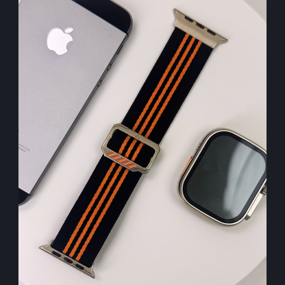 Premium Strip Nylon Strechtable Sports Bands By iSerieshub Compatible For Apple Watch